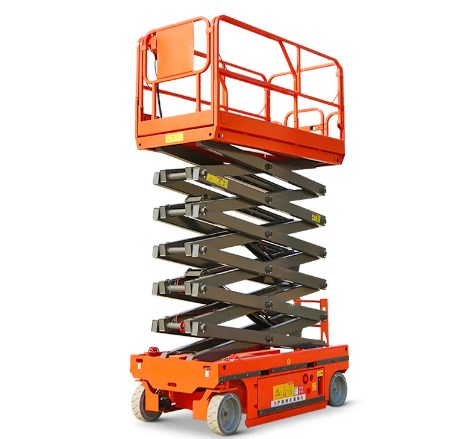 What are the characteristics of the movable scissors lift platform